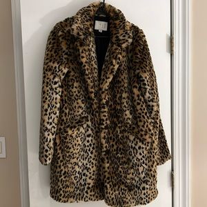 a.n.d eawy leopard print jacket